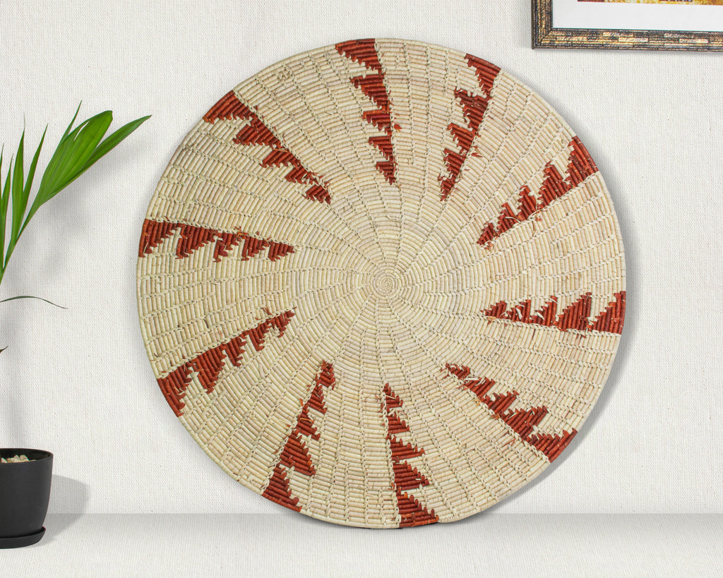 One-of-a-Kind | Thunder Brown 24" Flat Wall Basket - MT-1906-24