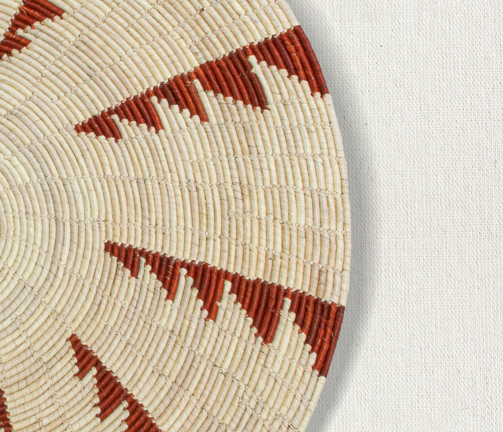 One-of-a-Kind | Thunder Brown 24" Flat Wall Basket - MT-1906-24