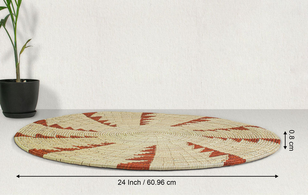 One-of-a-Kind | Thunder Brown 24" Flat Wall Basket - MT-1906-24