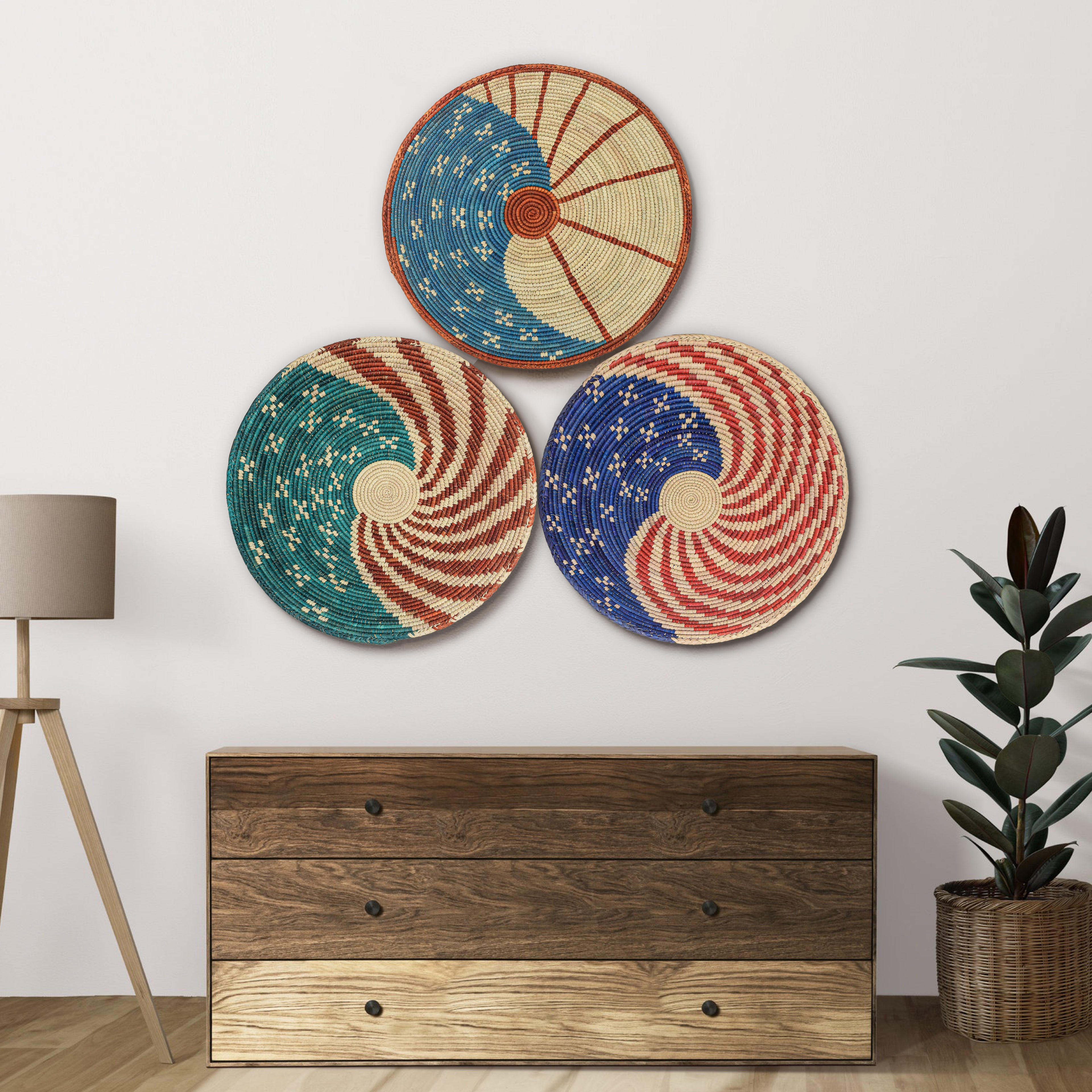 Patriotic Wall Basket Set of 3