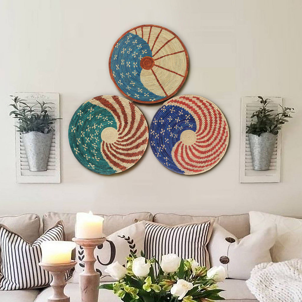 Patriotic Wall Basket Set of 3