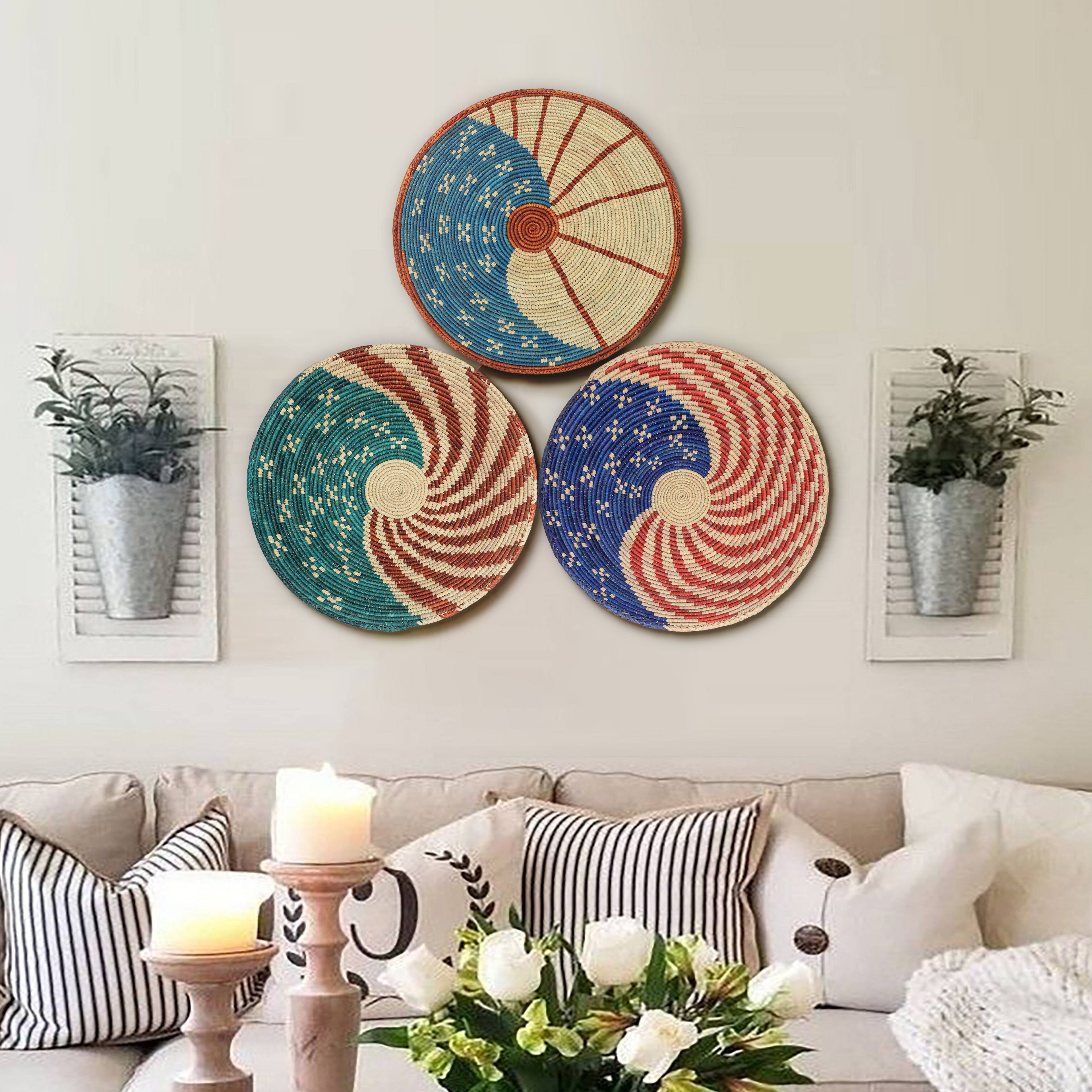 Patriotic Wall Basket Set of 3