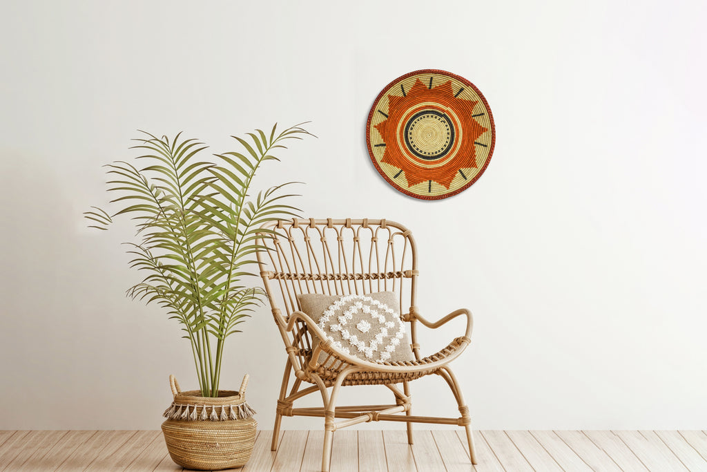 Sun Flower Bowl Basket 14-inch BSK-112-14