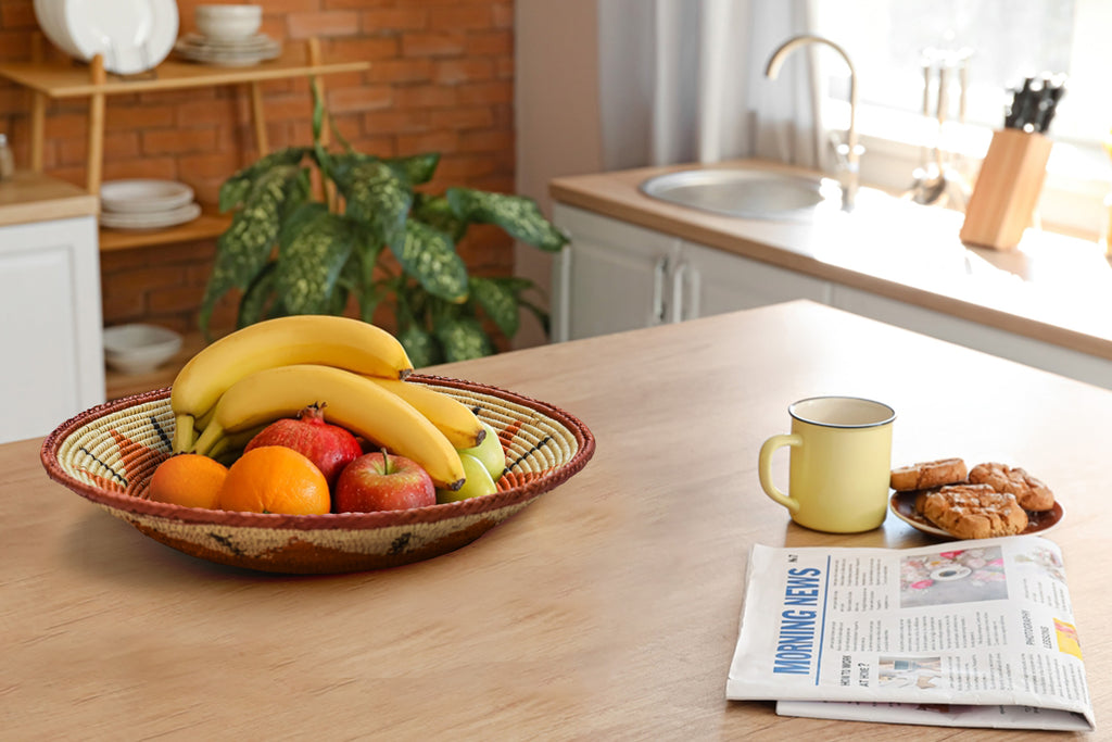 Sun Flower Bowl Basket 14-inch BSK-112-14