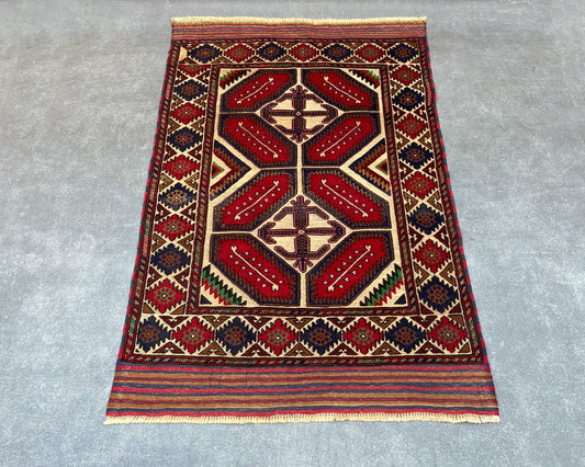 Gul Berjesta Afghan Wool Kilim - 6x4 ft BJ-145-24