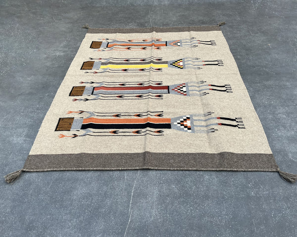 Premium Navajo Inspired Yei-Be-Chei Pictorial Rug