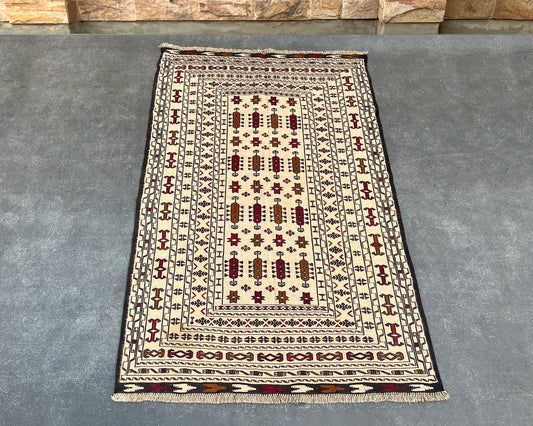 Mashwani Berjesta Afghan Wool Kilim - 6x4 ft BJ-149