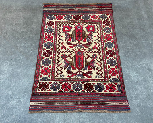 Gul Berjesta Afghan Wool Kilim - 6x4 ft BJ-139-24