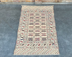 Mashwani Berjesta Afghan Wool Kilim - 6x4 ft