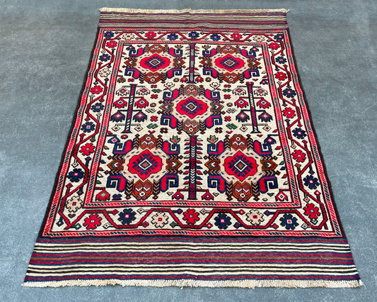 Gul Berjesta Afghan Wool Kilim - 6x4 ft BJ-144-24