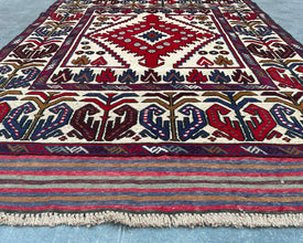 Gul Berjesta Afghan Wool Kilim - 6x4 ft