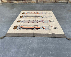 Premium Navajo Inspired Yei-Be-Chei Pictorial Rug