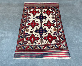 Gul Berjesta Afghan Wool Kilim - 6x4 ft