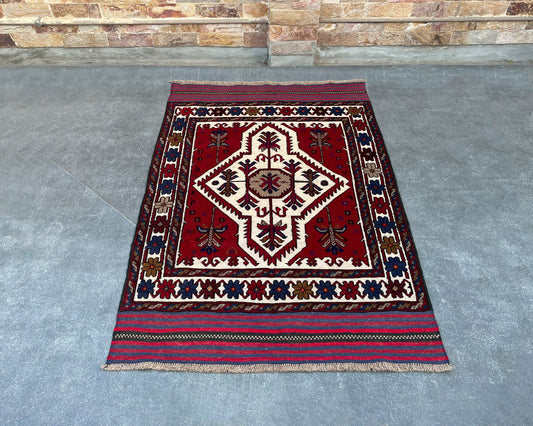 Gul Berjesta Afghan Wool Kilim - 6x4 ft BJ-137-24