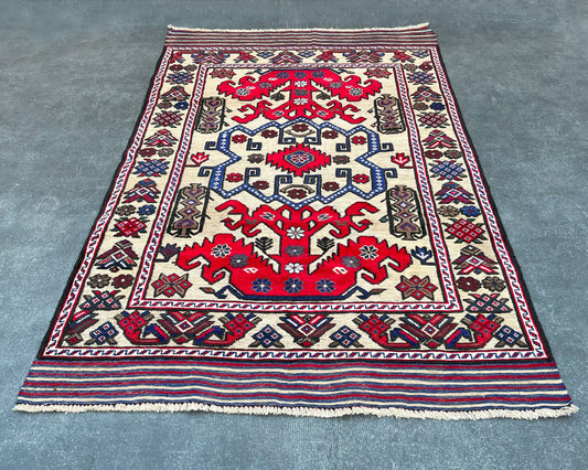 Gul Berjesta Afghan Wool Kilim - 6x4 ft BJ-142-24