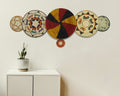 Set of 6 Handwoven wall baskets SET-298-6 N