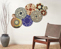 Set of 9 Handwoven wall baskets SET-2-9 N