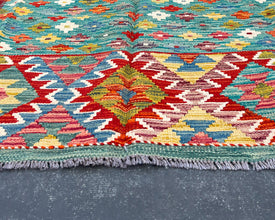 Afghan Maimana Wool Kilim - 7x5 ft