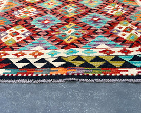 Afghan Maimana Wool Kilim - 7x5 ft