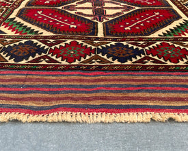 Gul Berjesta Afghan Wool Kilim - 6x4 ft