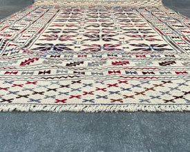 Mashwani Berjesta Afghan Wool Kilim - 6x4 ft