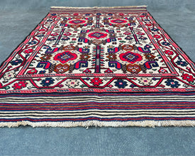 Gul Berjesta Afghan Wool Kilim - 6x4 ft