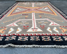 Arrows Navajo Inspired Hand-Knotted Carpet - 6x4 ft