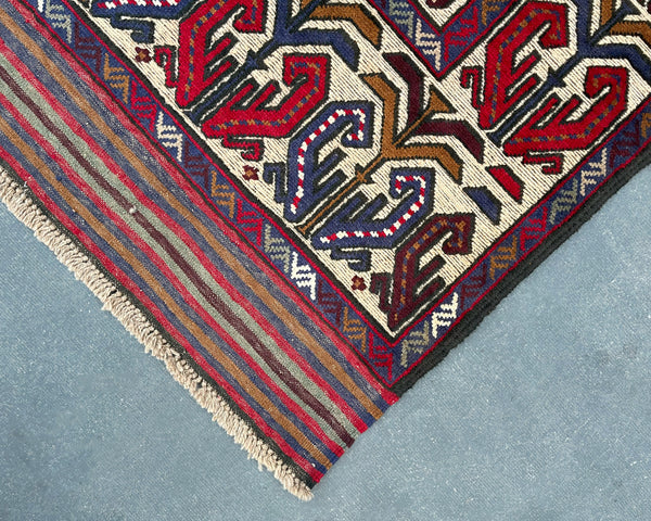 Gul Berjesta Afghan Wool Kilim - 6x4 ft