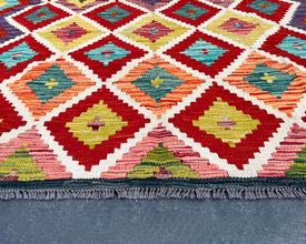 Afghan Maimana Wool Kilim - 7x5 ft