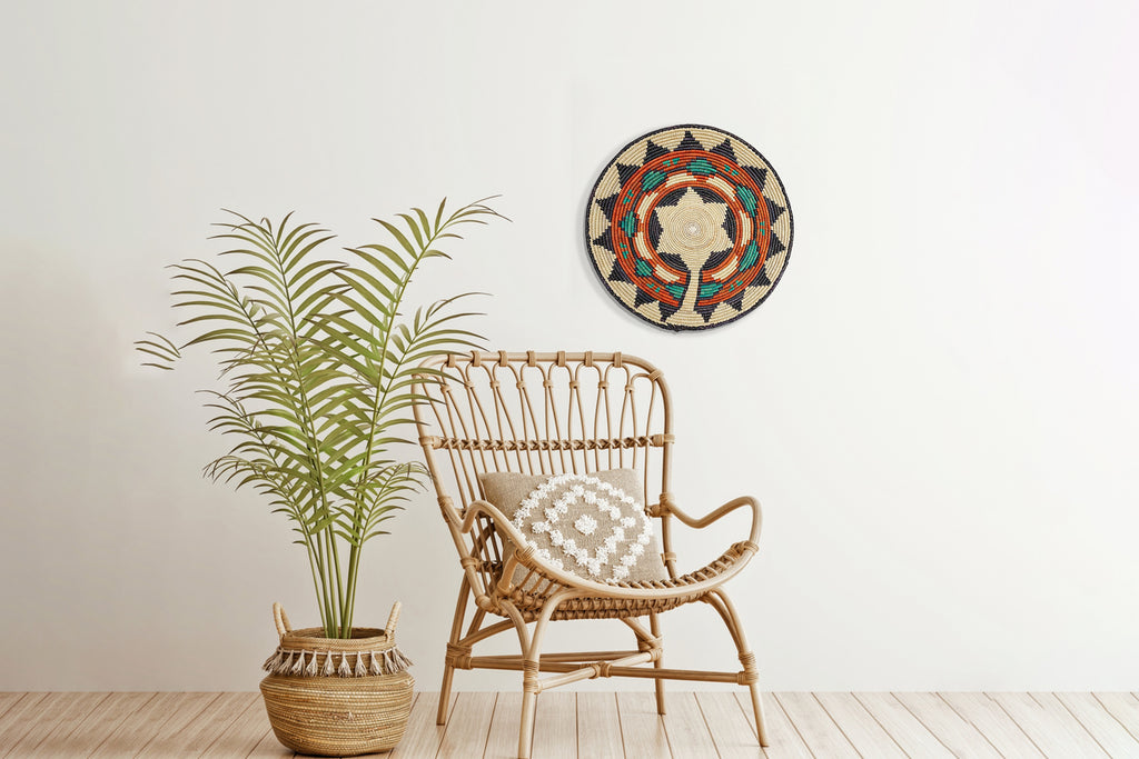 Authentic Green Star Bowl Basket 14-inch BSK-041-14