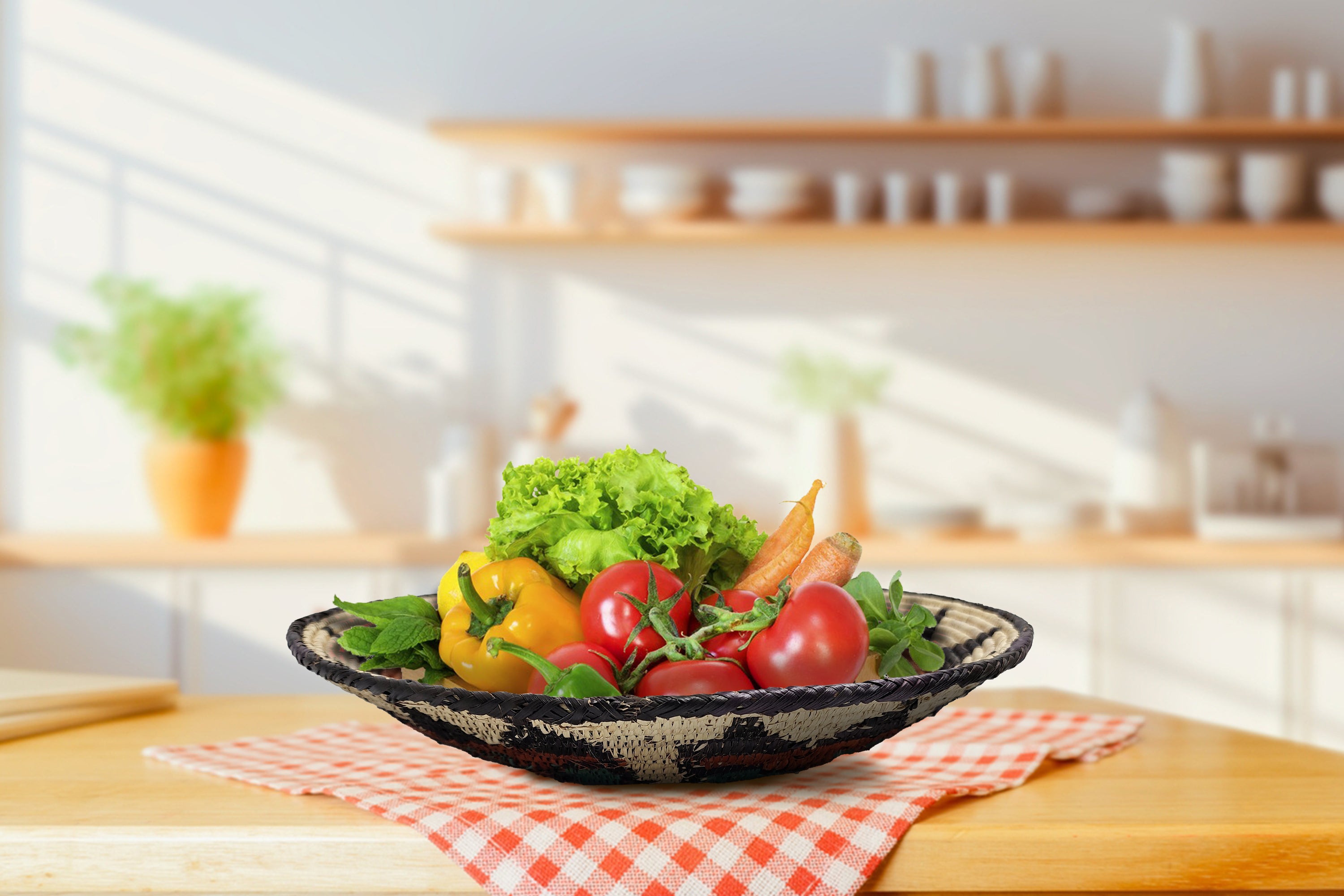 Authentic Green Star Bowl Basket 14-inch BSK-041-14