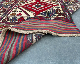 Gul Berjesta Afghan Wool Kilim - 6x4 ft