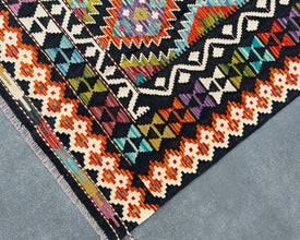 Afghan Maimana Wool Kilim - 8x6 ft