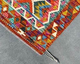 Afghan Maimana Wool Kilim - 7x5 ft