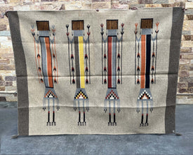 Premium Navajo Inspired Yei-Be-Chei Pictorial Rug