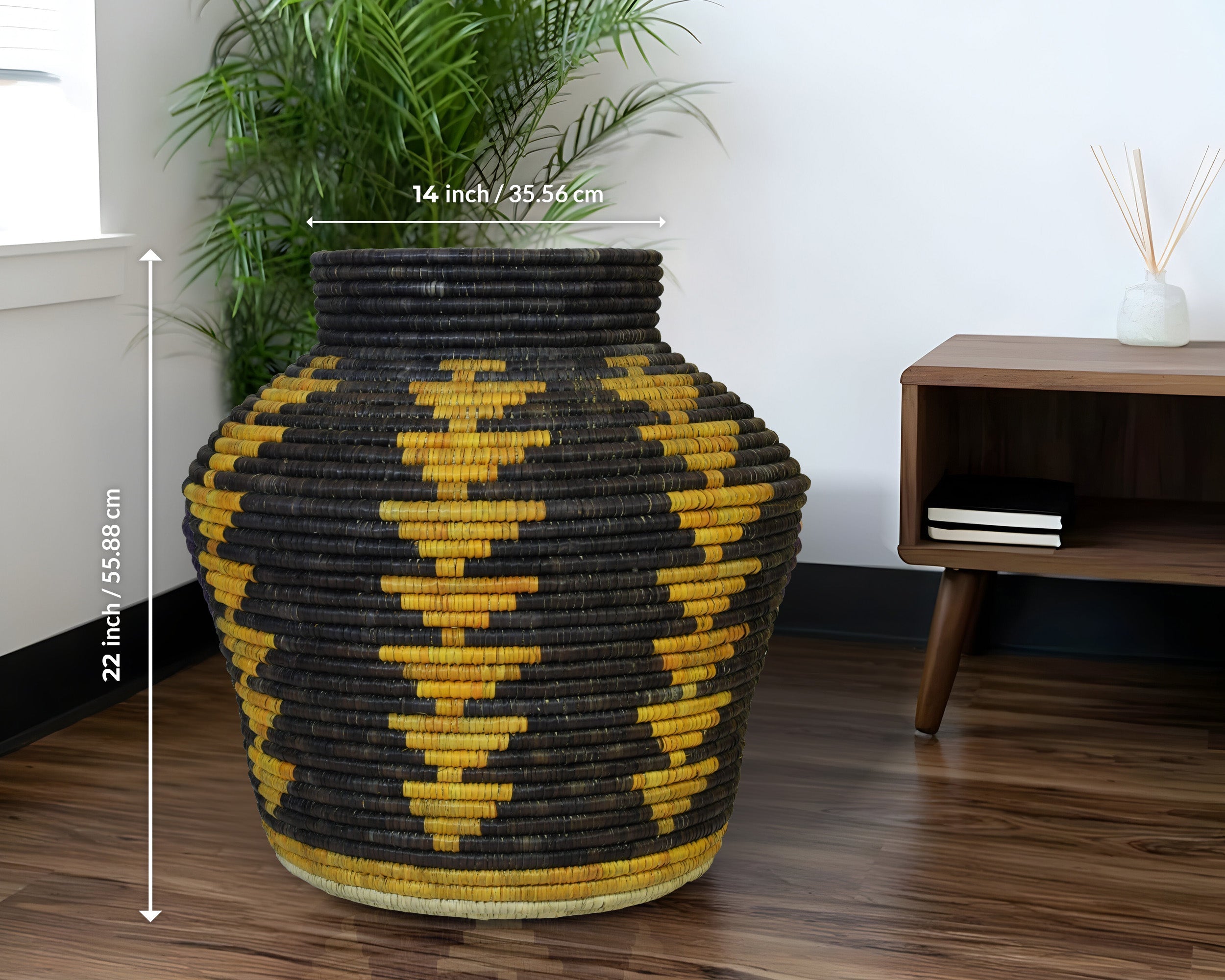 Tribal Sunburst Potter Basket 24-Inch PP-1102-22