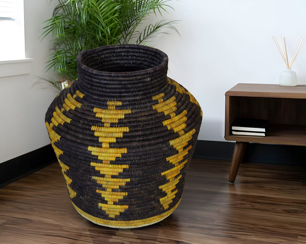 Tribal Sunburst Potter Basket 24-Inch PP-1102-22