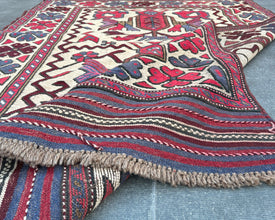 Gul Berjesta Afghan Wool Kilim - 6x4 ft