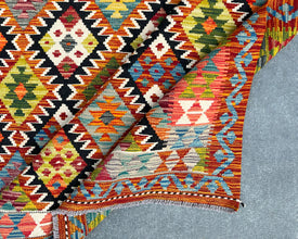 Afghan Maimana Wool Kilim - 7x5 ft