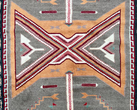 Arrows Navajo Inspired Hand-Knotted Carpet - 6x4 ft