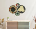 Set of 4 Handwoven wall baskets SET-232-4 N