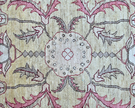 Pictorial Navajo Inspired Hand-Knotted Carpet - 6x4 ft