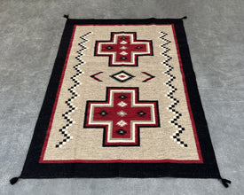 5x7ft Wool Kilim – Southwestern Flatweave Rug