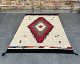 Two Grey Hills - Wool Flatweave Rug