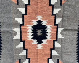 5x7ft Wool Kilim – Southwestern Flatweave Rug