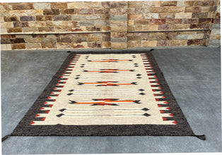 5x7ft Wool Kilim – Southwestern Flatweave Rug