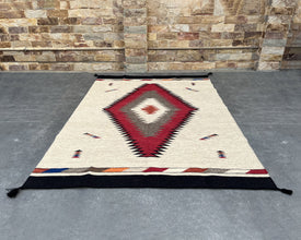 Two Grey Hills - Wool Flatweave Rug