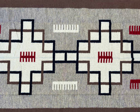 5x7ft Wool Kilim – Southwestern Flatweave Rug