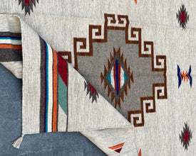 Two Grey Hills - Southwestern Wool Flatweave Rug