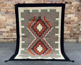 5x7ft Wool Kilim – Southwestern Flatweave Rug